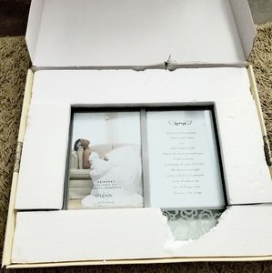 NIB Lenox heiress double invitation frame wedding